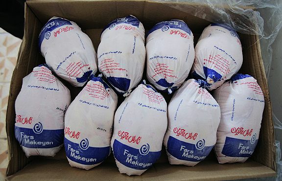 ۲ هزار تن مرغ منجمد در استان گیلان ذخیره سازی شد
